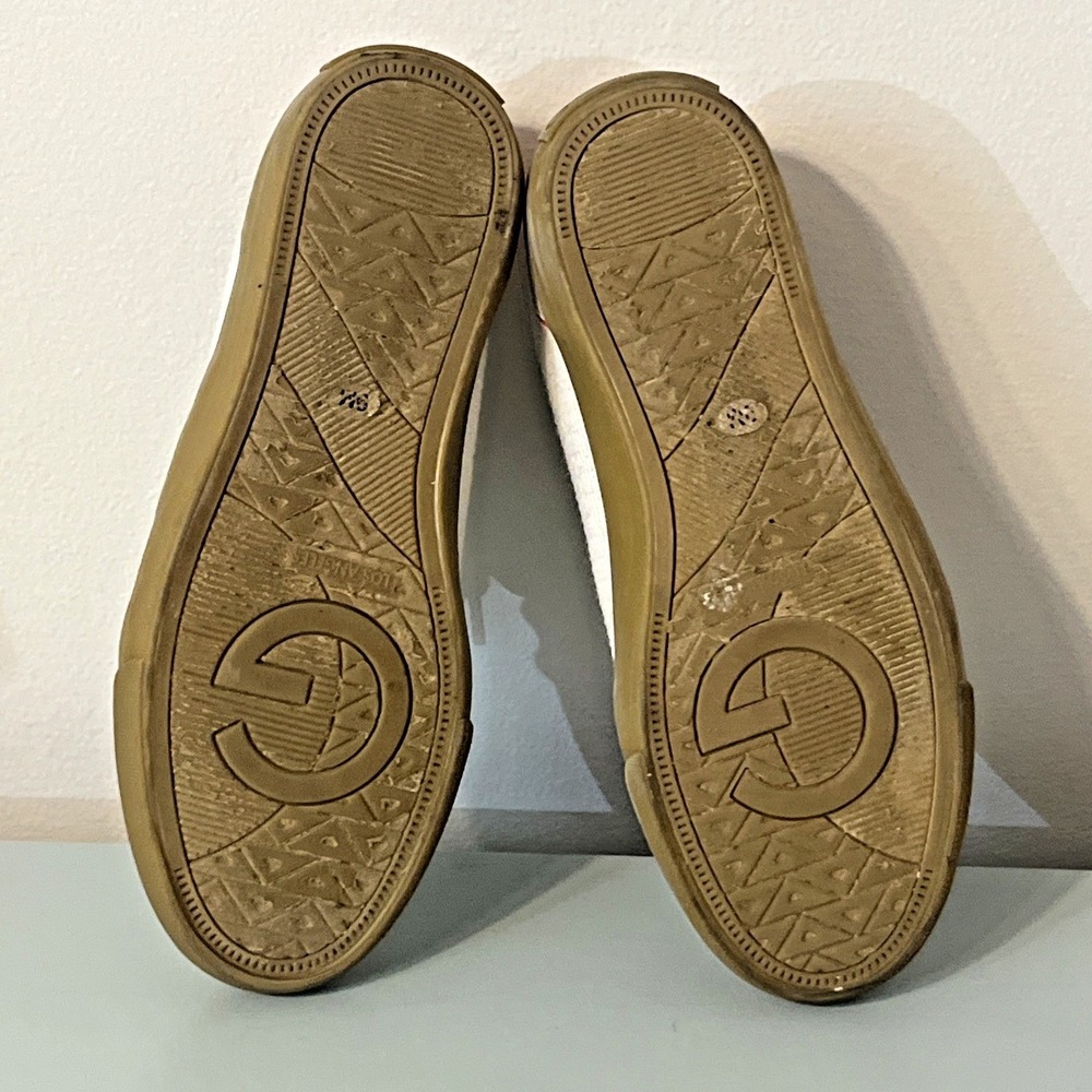 GBG Los Angeles Olimpia Sneakers Women's Size 9M Beige with Orange Accents - Picture 8 of 13